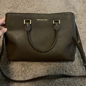 Brown Michael Kors cross body purse